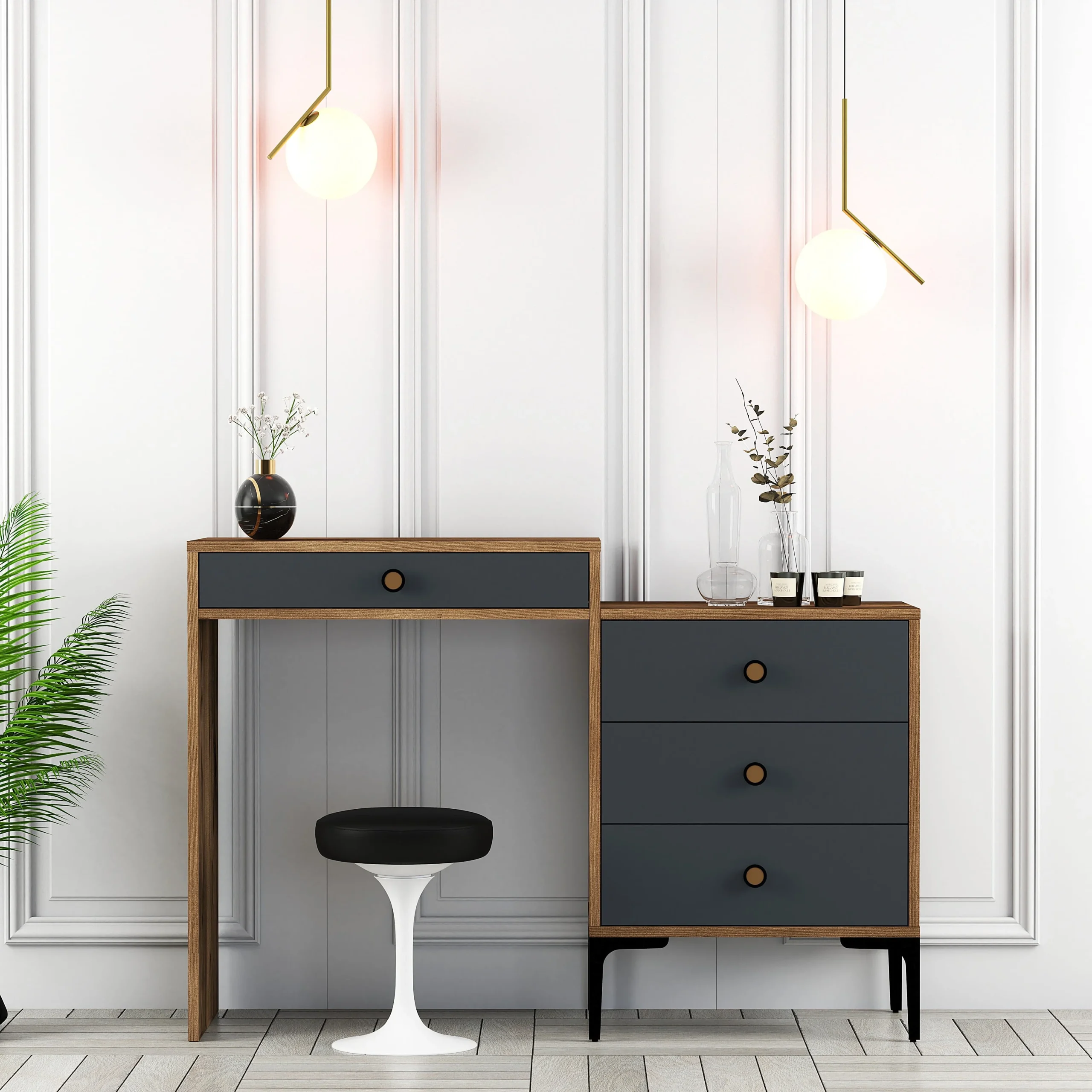 lizbon-komodin-sifonyer-makyaj-masasi-ceviz-antrasit-scene-13-min طاولة مكياج موديل Lizbon - الصورة 1