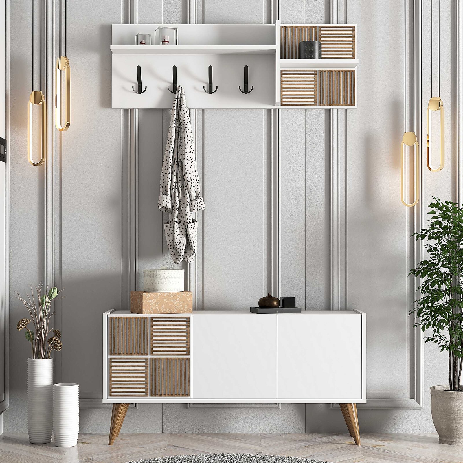 siena-portmanto-beyaz-1-optimized خزانة معاطف موديل Siena - الصورة 1